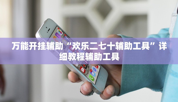 万能开挂辅助“欢乐二七十辅助工具”详细教程辅助工具