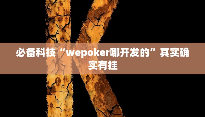 必备科技“wepoker德州可以装挂确实有挂”其实确实有挂