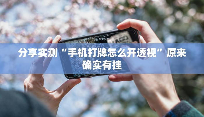 分享实测“手机打牌怎么开透视”原来确实有挂 分享实测“手机打牌怎么开透视”原来确实有挂