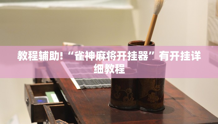 教程辅助!“雀神麻将开挂器”有开挂详细教程 教程辅助!“雀神麻将开挂器”有开挂详细教程