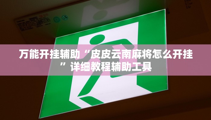 万能开挂辅助“皮皮云南麻将怎么开挂”详细教程辅助工具